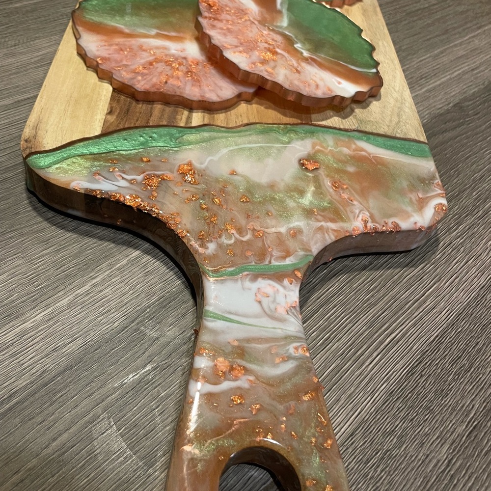 Custom Coasters & Cheese Board - Picture 7 of 7